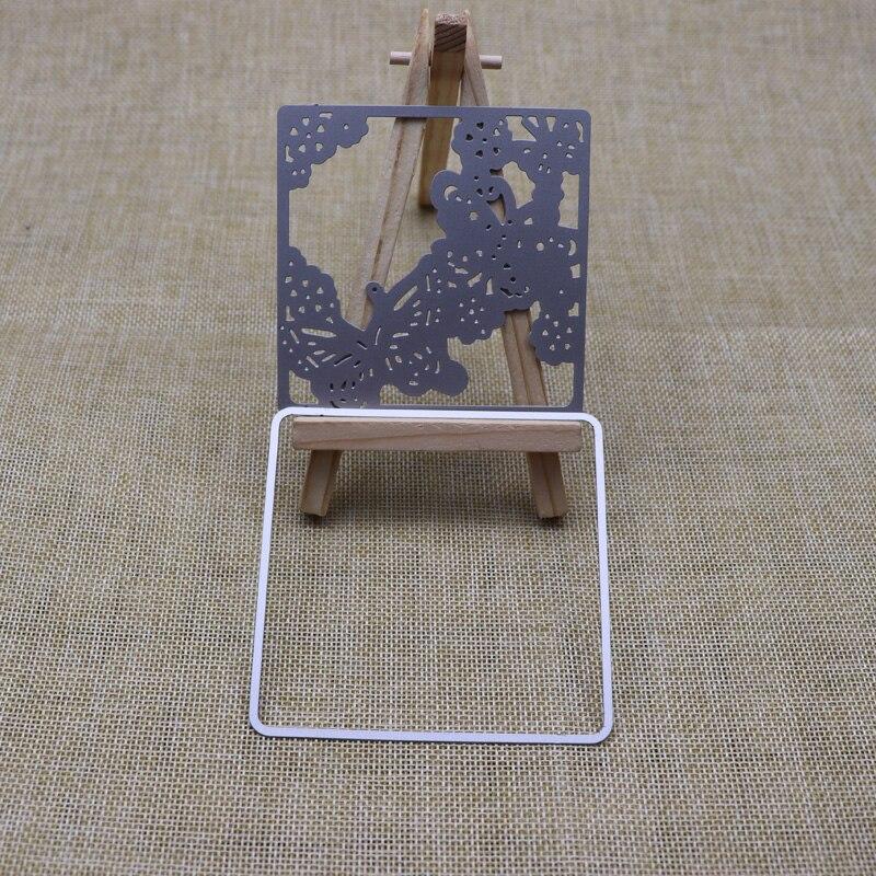 New Cutting Dies Butterfly Flower Square Frame Scrapbooking Metal Die Cuts For Paper Crafting