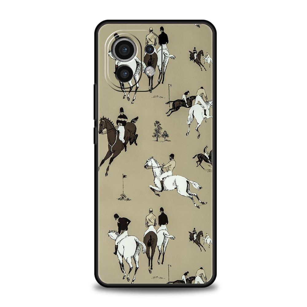 

Чехол для телефона с рисунком лошади для Xiaomi 14 13 12 11 Lite 13T 12T 11T Pro 9T Mi Poco X6 X5 M3 X3 Pro F5 F4 F3 5G, силиконовый чехол Poco F5