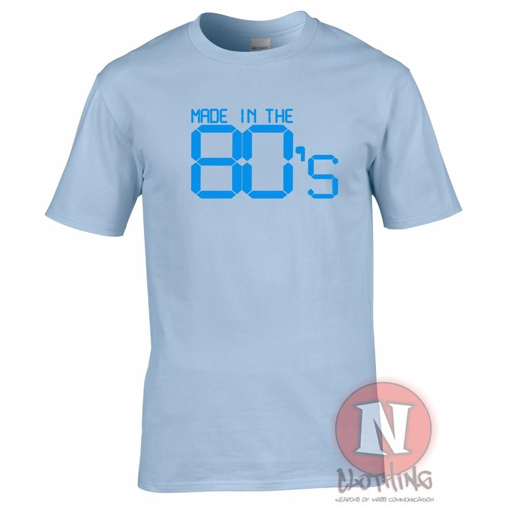 Made In The 80s TShirt Eighties Retro Fancy Dress Birthday Party Funny Tee
