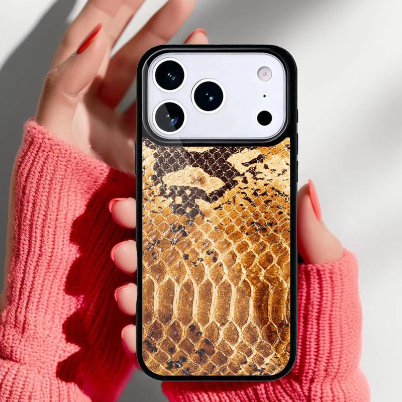 Cobra Python Snake Skin Phone Case for iPhone 17 16 15 14 13 Pro Max Back Cover for 12 11 Pro Coque