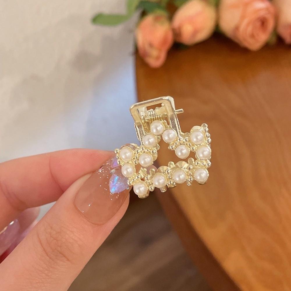 Pearl Pearl Hair Clip Alloy Crab Claw Clip New Mini Hair Hairpins