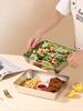 Stainless Steel  Fresh-keeping Storage Lunch Box Square Small Food Repackaging Box Dish Basin Outdoor Picnic Box