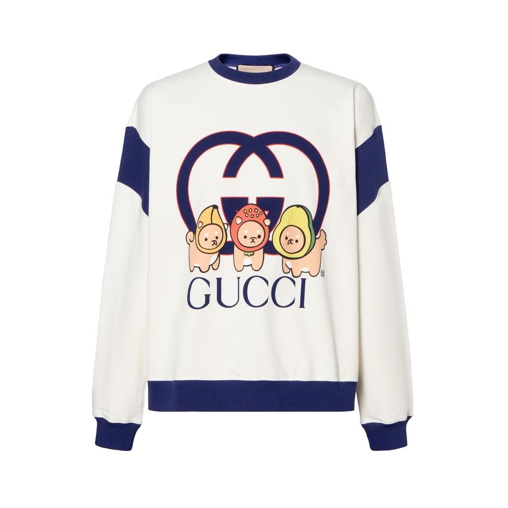Gucci SS23 Sweatshirt Herren Weiß 735948-XJFCB-9088