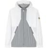 Lifestyle Series Olympic Culture Series Hooded Color Block Loose Long Sleeve Jacket Men Jackets Paper-White 152438608-1