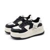 Leather women's casual shoes 2025 spring new thick-soled inner height increase white shoes thick baseplate shoes sports shoes