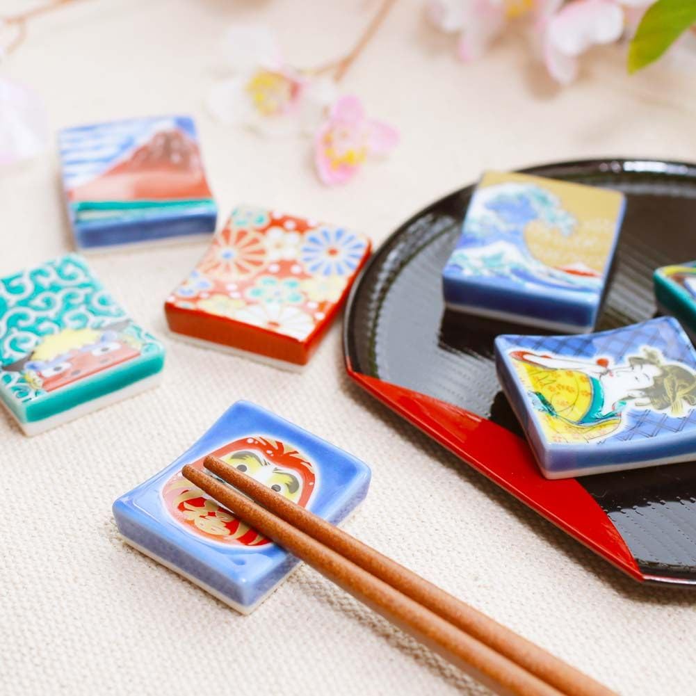 Made In Kutani a Traditional Hokuriku Features Overglaze Magnetic and Perfect for Kitchen Everyday and Chopstick Stylish and This Piece Makes a Great