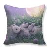 Sofa Cushion Cover Home Pillow  Cartoon Funny Love Animal Cat Print  Decoration