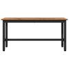 Dining Bench Reclaimed Wood Look 100 X 32.5 X 48.5 Cm