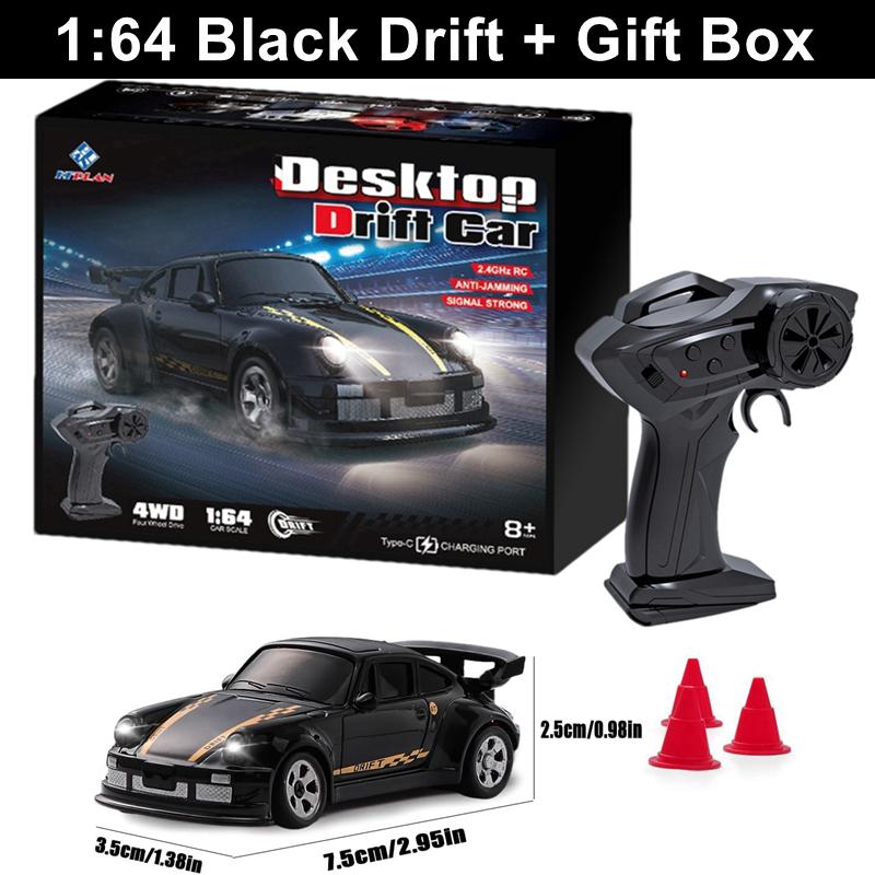 1/64 Or 1/43 Mini Drift Rc Car Remote Control Racing Vehicle With Led Lights Radio Controlled High Speed Car Desktop Toys