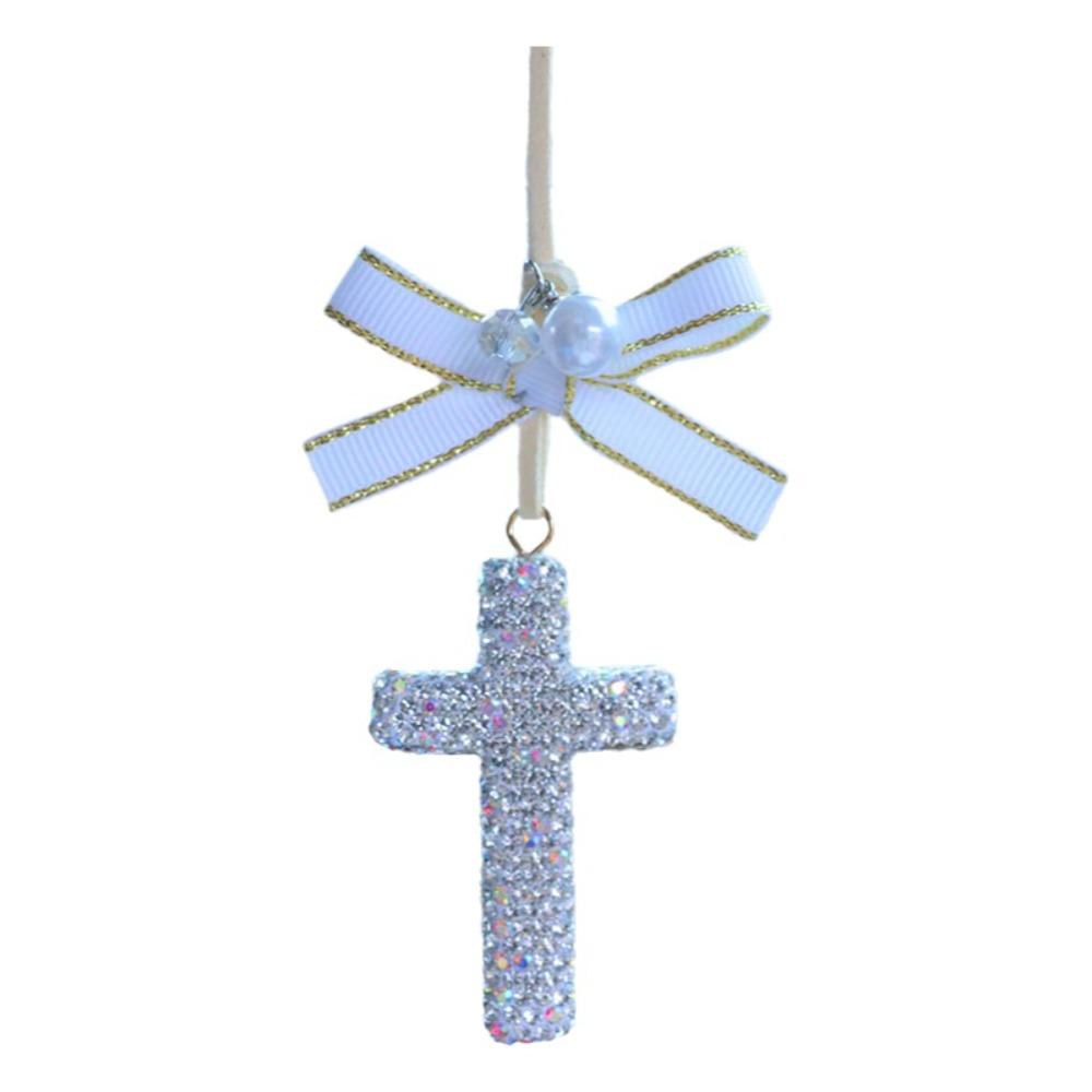 Sparkling Car Rearview Mirror Pendant Shiny Rhinestone Auto Hanging Ornament Auto Interior