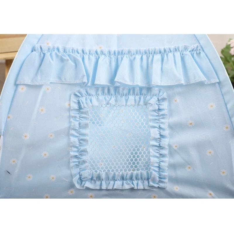 For Pet Tent Bed for Small Dogs and Cats Semi-closed Condo Summer Cave with 2-Sided Cushion Puppy House Easy To Clean