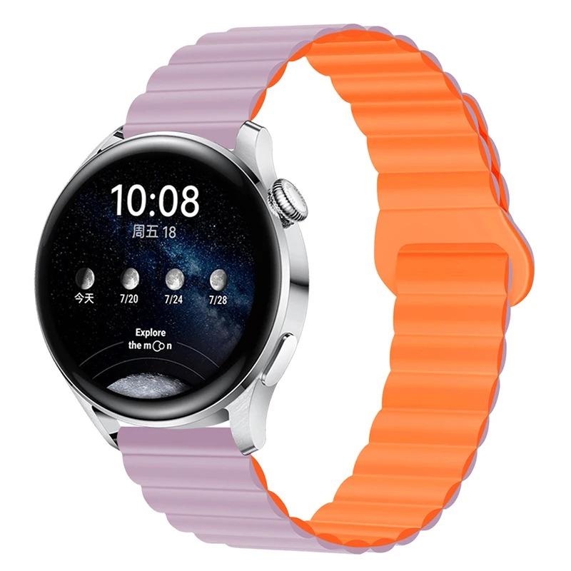 Silicone Strap For Samsung Galaxy watch 6 4 Classic 5 pro 3 Magnetic Loop bracelet HUAWEI GT 2 2e Pro 3 4 20mm 22mm Watch band