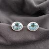 Sky Blue Topaz Gemstone Earrings, Handmade Gorgeous Jewelry, 925 Sterling Silver Jewelry, Everyday Earrings For Wedding Gift