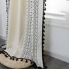 Jingga Farmhouse Printed Semi-Blackout Rod Pocket Curtain