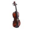 1 2 Violin Set Antique Matte Wood Violin with Case Bow Shoulder Rest Sticker Strings Cleaning Cloth Mute