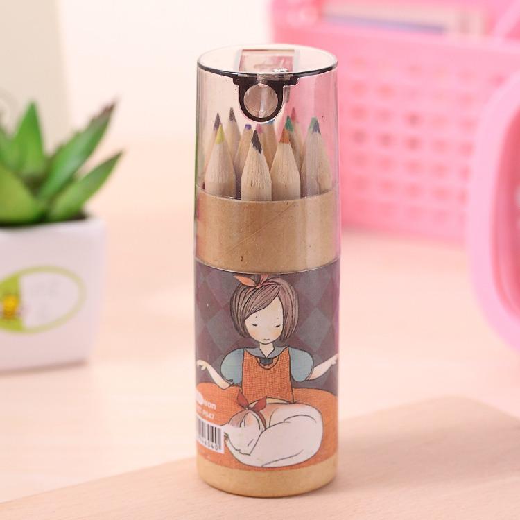 Constellation Girl 12-Color Cute Colored Pencils Set for Students