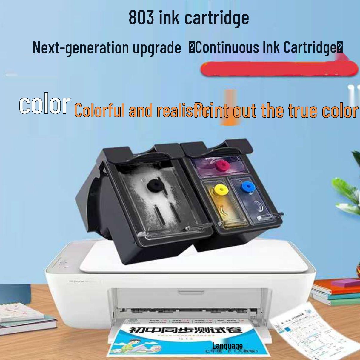 

Картридж з чорним чорнилом HP 803 високої ємності для принтера серії 2600 1112/2132 High Capacity Ink Cartridge (Black)