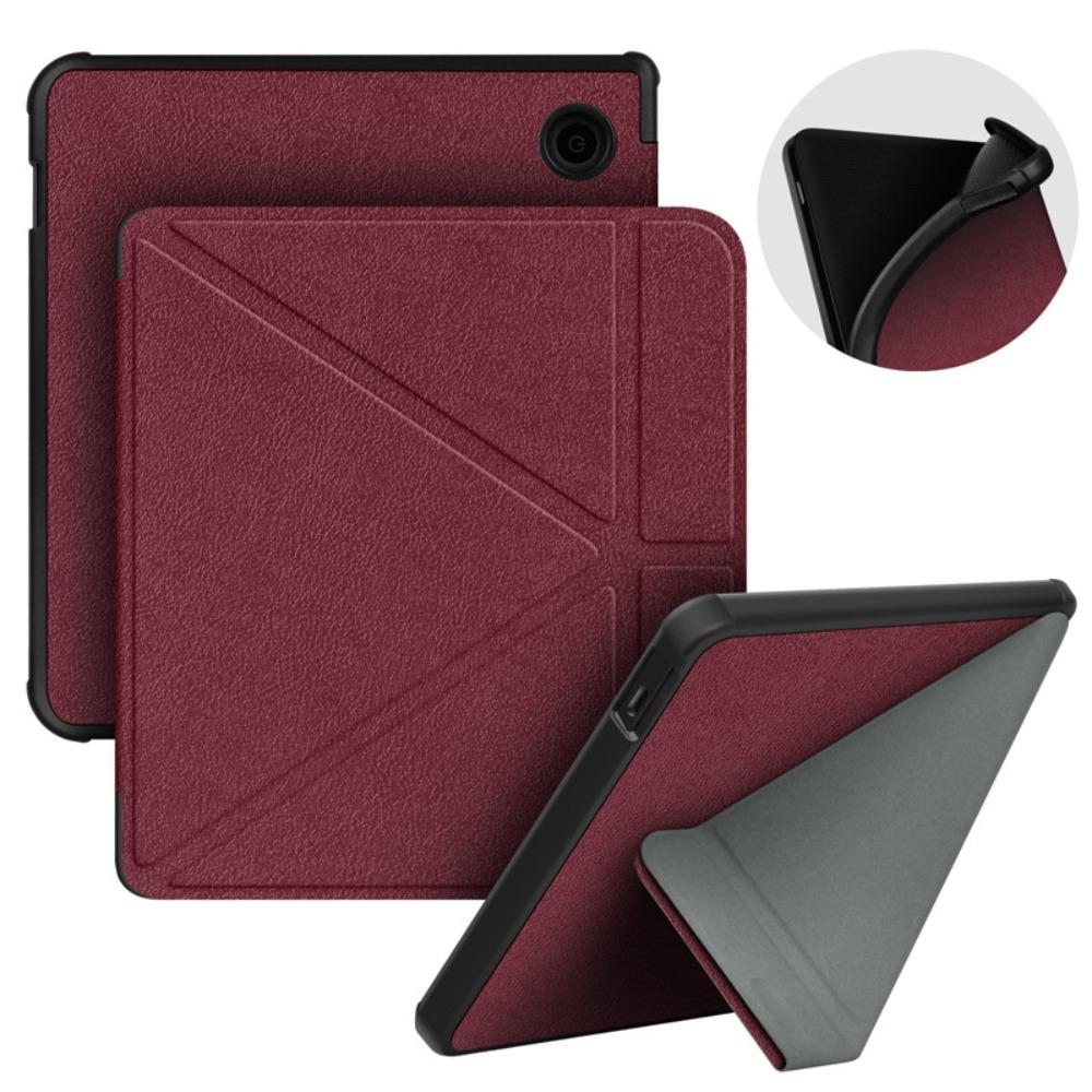 

7 inch E-Reader Case Acrylic Protective Shell Professional Smart Cover for KOBO Libra Color/2 темно-красного