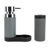 Dish Soap Dispenser Silicone Resin Medium Capacity Anti Drip with Tray Hand Soap Dispenser for