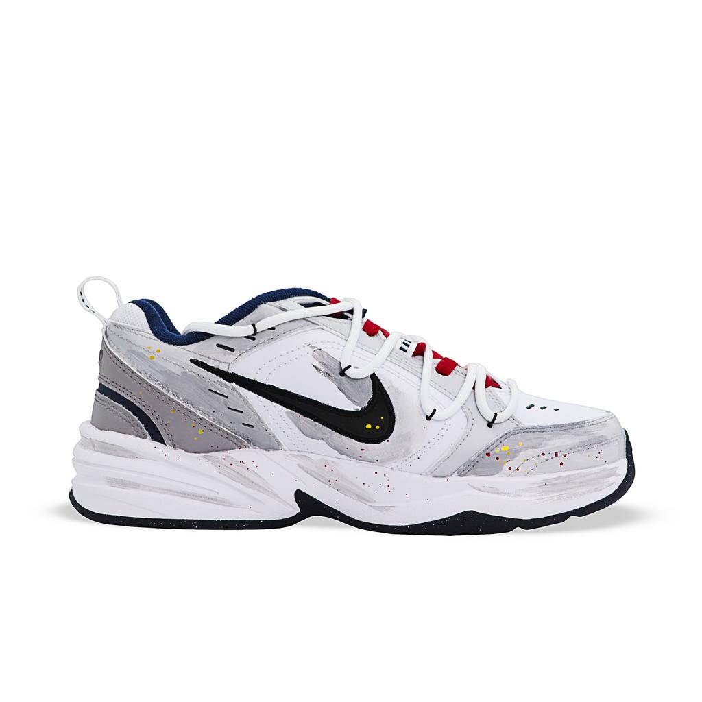 Nike Air Monarch 4 Low-Top klobige Sneaker Herren 415445-102(Team1651--BOX)