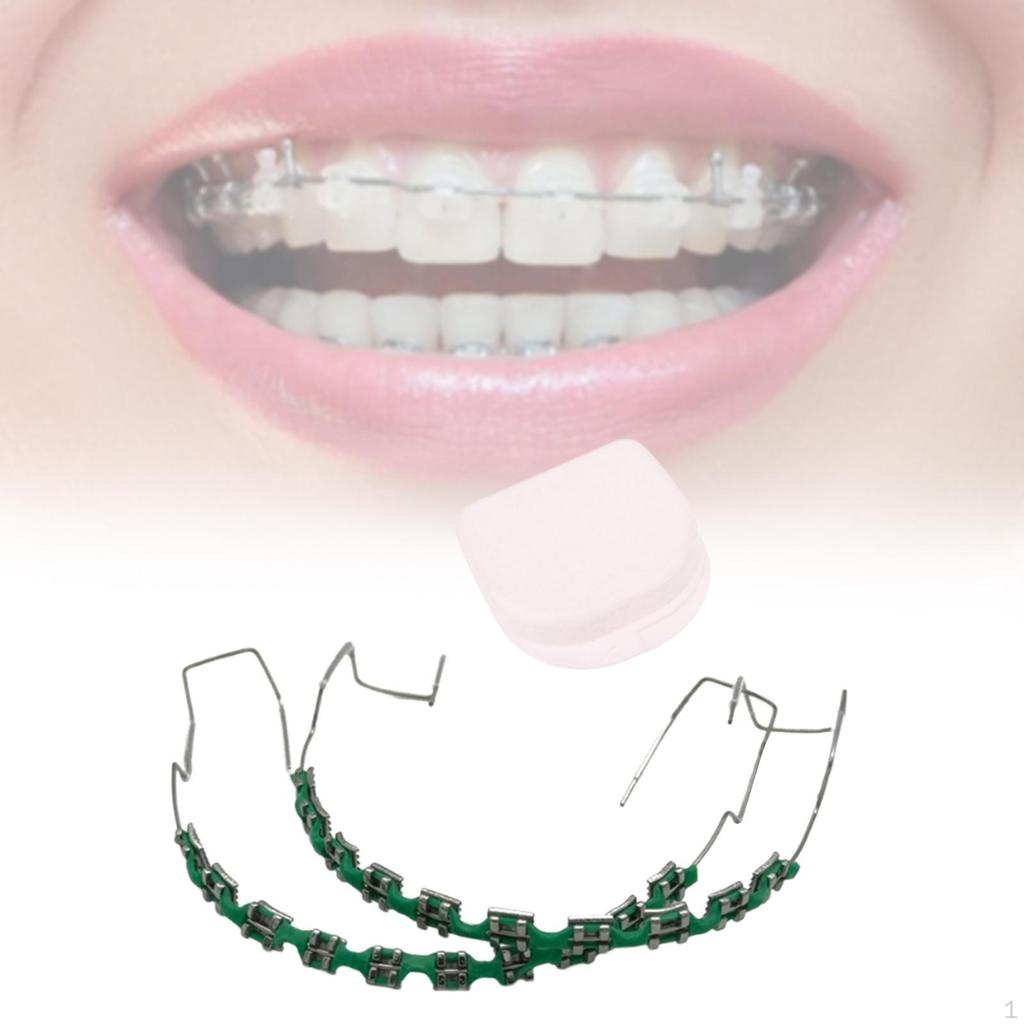 Temporary Tooth Decoration Practice Prop,Supplies Metal Bracket for Students