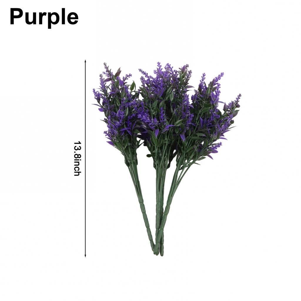 12 Bundles Artificial Flowers Outdoor Fake Shrubs Plants for Home Garden Decor