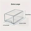 Acrylic Cosmetic Organizer with Drawers - Transparent Dust-Proof Large Capacity Storage for Bathroom