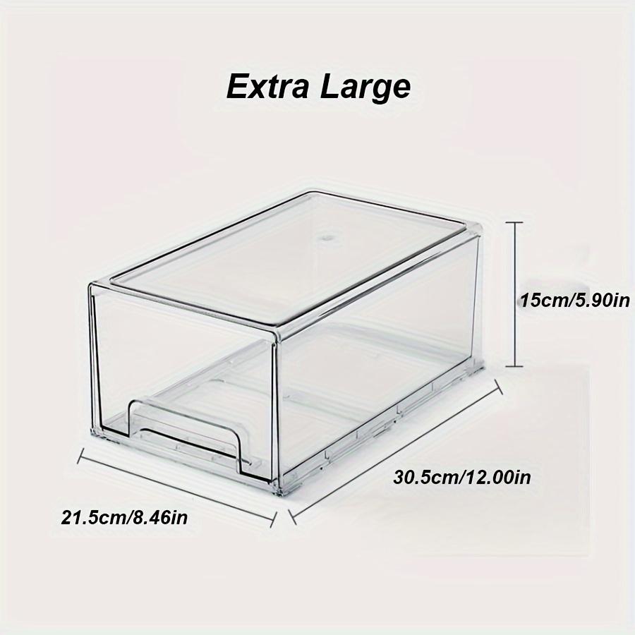 Acrylic Cosmetic Organizer with Drawers - Transparent Dust-Proof Large Capacity Storage for Bathroom