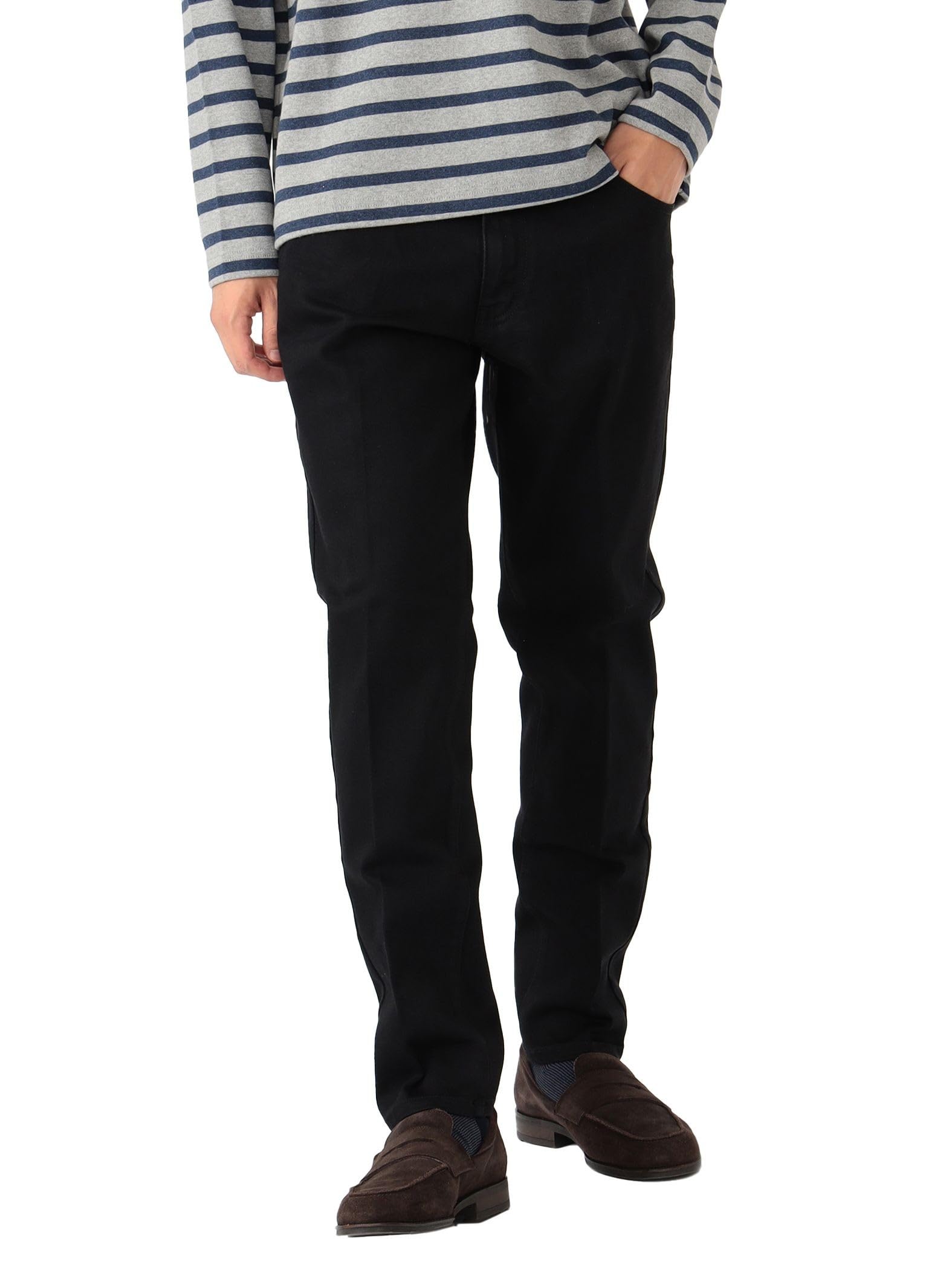 

Джинсы Stretch 5 Pocket Tailored Denim ЧЕРНЫЙ M [BEAMS HEART] Мужские