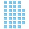 32pocs Silver PET Mirror Decal PET 15x15cm Mirror Tile Self-adhesive Mirror Sticker  Bedroom