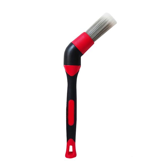 Car Wash Brush Tire Lubricating Paste Round Head Brushs Car Wheel Air Outlet Vent Car Detail Elbows Brush Auto Car Cleaning Tool