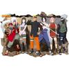 Japanese anime Naruto wall sticker comic wallpaper 3D three-dimensional adhesive wall sticker water resistant decorative painting
