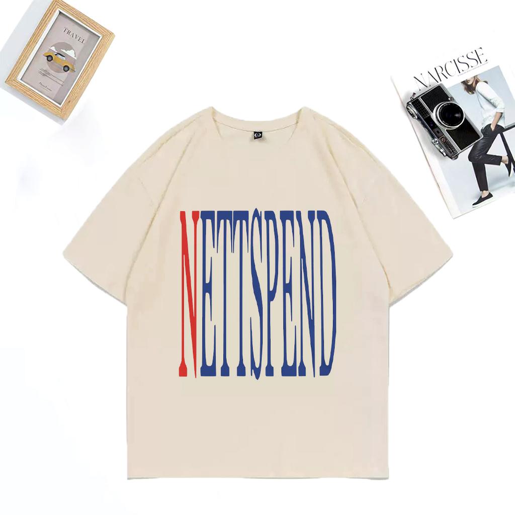 NETTSPEND TOUR Abbigliamento NUOVO Unisex Hip Hop streetwear T-shirt vintage oversize 100% cotone manica corta Moda Unisex T-shirt