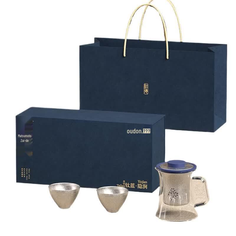 Oderlon Pure Titanium Premium Travel Tea Set