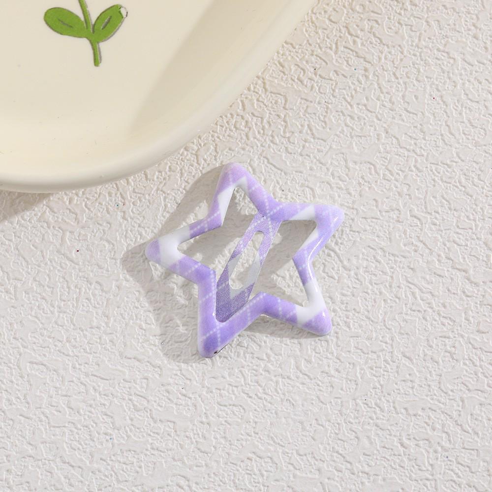 Children's Candy Color Star Hair Clips - Small Size BB Bangs Accessories