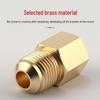 Brass Female NPT Flaring Straight Connector for Copper Oil Pipe Pressure Gauge