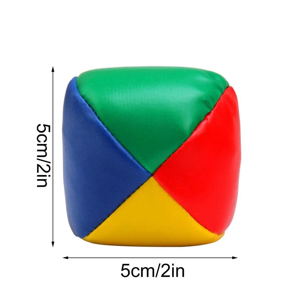 6 SZTUK Gładki Trwały Zestaw Piłek do Żonglowania dla Dzieci i Dorosłych Naucz się Żonglować Popraw Koordynację Zabawa na Świeżym Powietrzu Idealny dla Początkujących