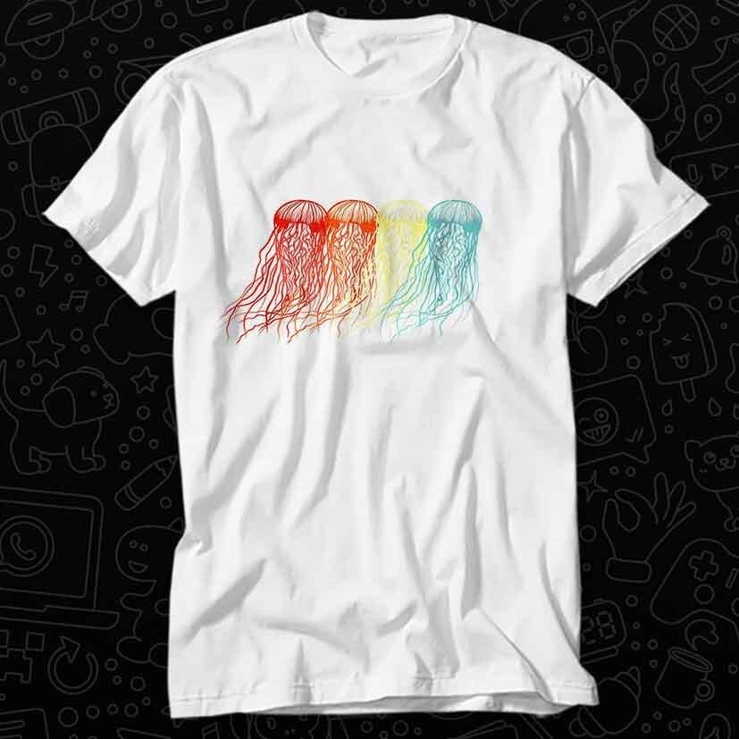 

Jellyfish Shirt 70s Ocean Sea Beach Animals Jelly T Shirt 270 S