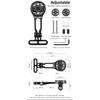 ROCKBROS Bicycle Computer Holder Bracket IGPSPORT Garmin Wahoo Computer Lightweight Aluminum Alloy Bracket Stem Adjustable Mount