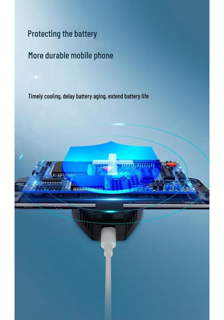 2025L-01 Mobile Phone Cooler: Instant Refrigerating Back Clip for Gaming with Three-Second Cooling.