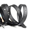 Xiaohongshu Retro Black Crescent Star Women's Fashion Dress Belt