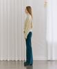 ETMON Turtle-Neck Cable Knit Top Butter
