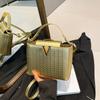 Fashion Texture Summer Large Capacity New Light Luxury Texture Casual Shoulder Crossbody Portable Small Square Bag