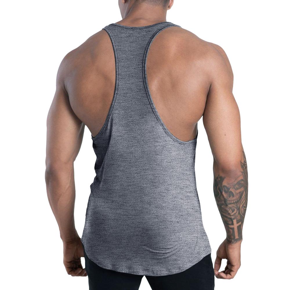Hızlı Kuruyan Tank Üstleri Erkek Spor Salonu Fitness Vücut Geliştirme Kolsuz Gömlek Erkek Yazlık Rahat Stringer Yelek