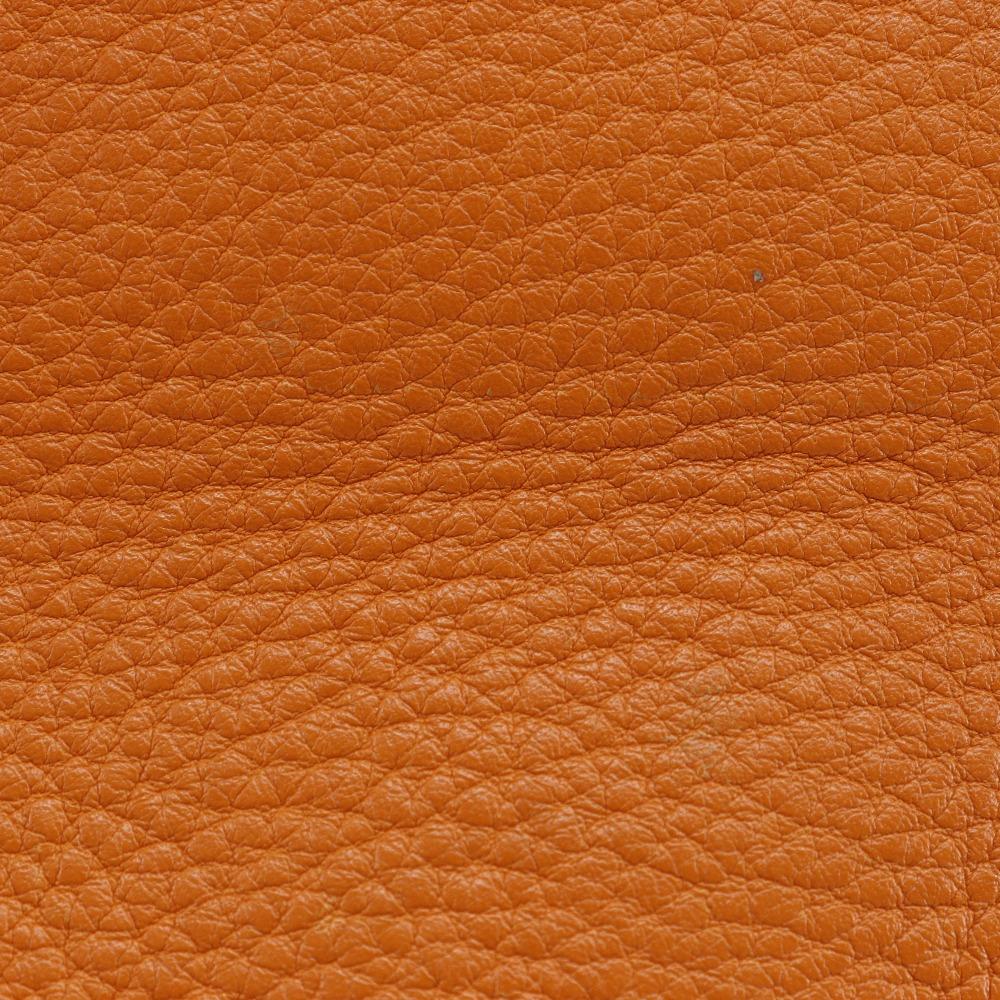 Hermes Garden Party PM Tote Bag Orange Fjord Women Used