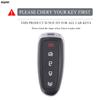 5 Knappar Ny TPU Bil Fjärrkontroll Nyckelring Fodral Skal Fobhållare För Ford Focus Edge Explorer Expedition C-Max Escape Flex
