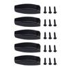 Trailer Door Retainer Hardware Set, Spring Loaded ABS Replacement Parts, 5 Pack with 15 Screws for Boat Compartments