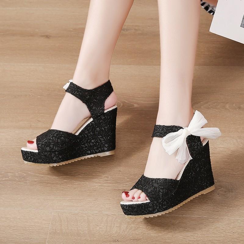 Fashion Women's Open-toed Wedge-heeled Sandals, Strap Heels, Fashion, Parties and Weddings, Cheap, Summer 2025  Shoes for Women