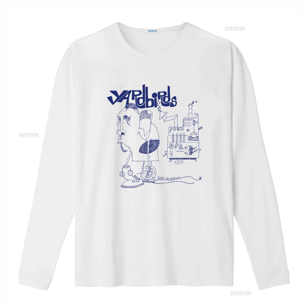 The Yardbirds T Shirt Roger Engineer Album Design with Eric Clapton Jeff Beck Jimmy Page Retro Rock Band vintage Washed