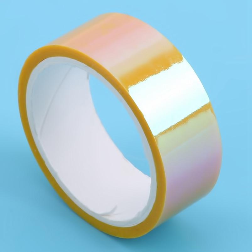Scrapbooking Decoration PVC Rainbow Laser Washi Tapes Packing Tool Iridescent